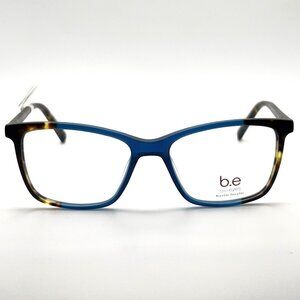 B.e Bio Eyes Tulip BE256 LBLUT Eyeglass Frame Full Blue Brown Tortoise 55-17-145